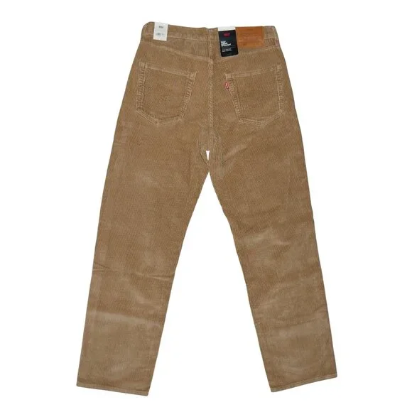 Levis Premium 568 Loose Fit Corduroy Jean Pants Mens 30x32 Beige/Brown NWT